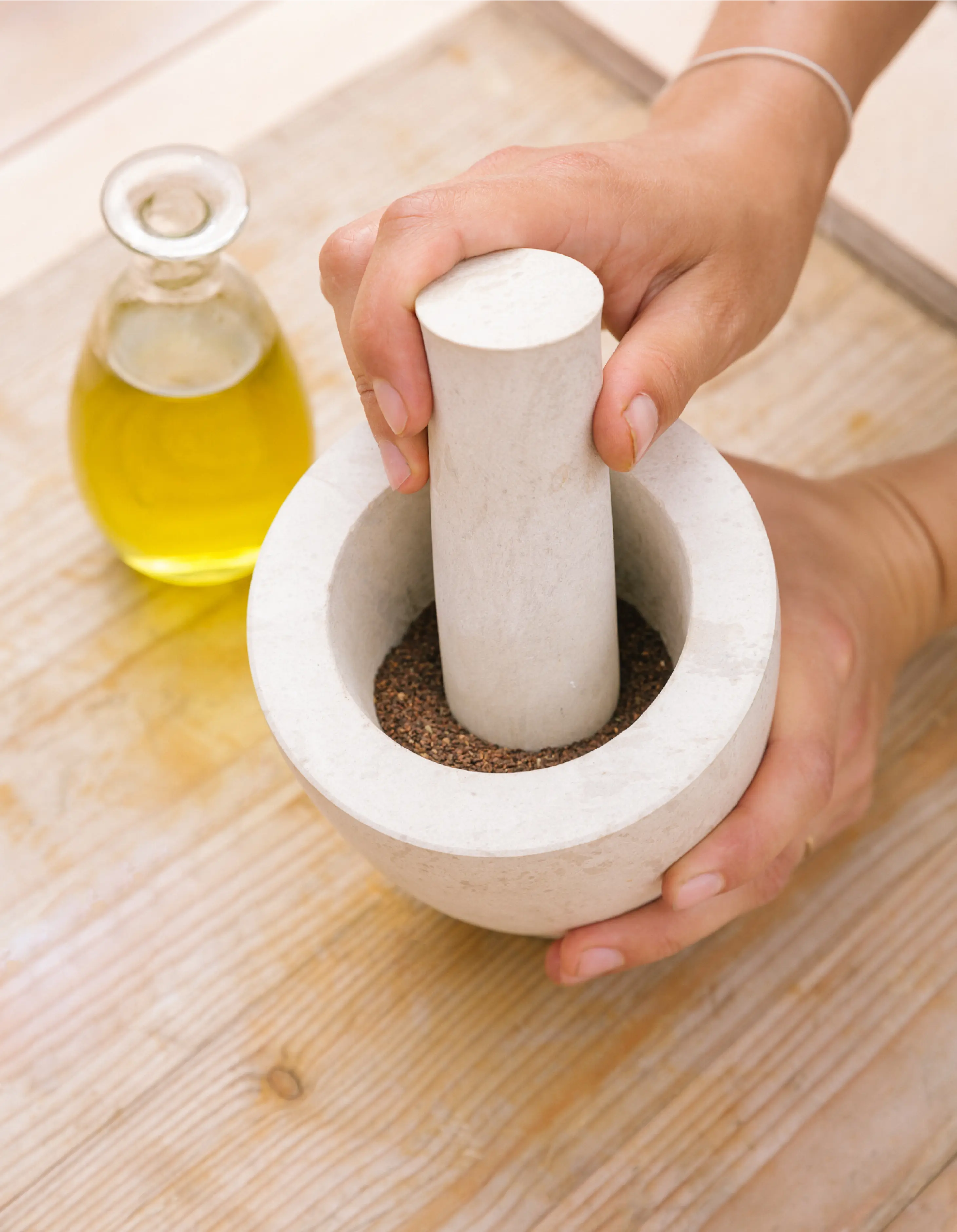 Mörser aus Naturstein