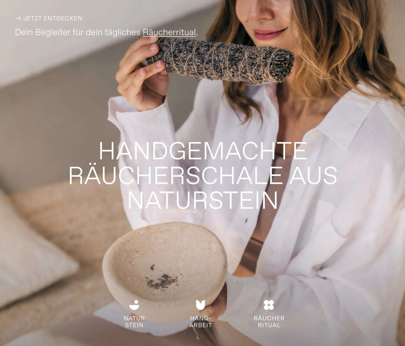 Räucherschale aus Naturstein