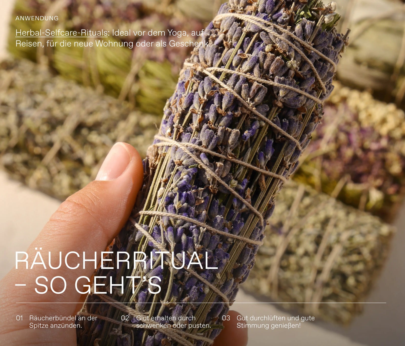 Herbal Rituals – 5er-Set Räucherbündel