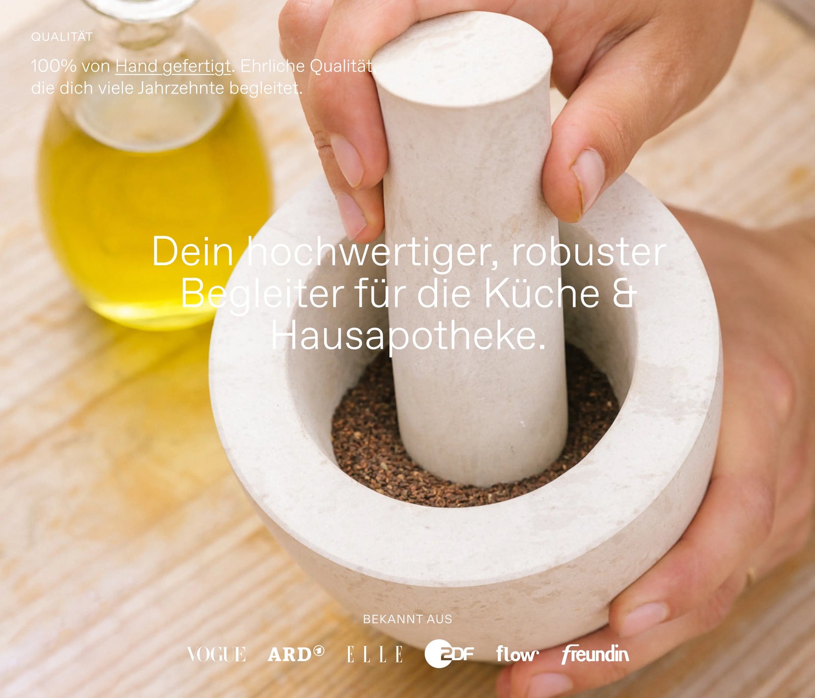 Mörser aus Naturstein