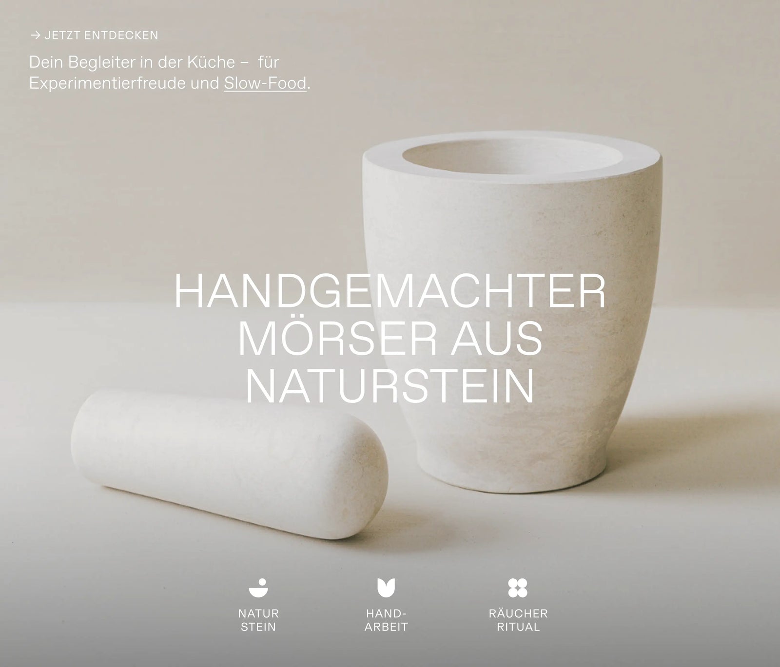 Mörser aus Naturstein